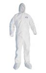 Kleenguard A40 Coveralls w/ Hood, Boots, Elastic Wrists & Ankles - 25 pack