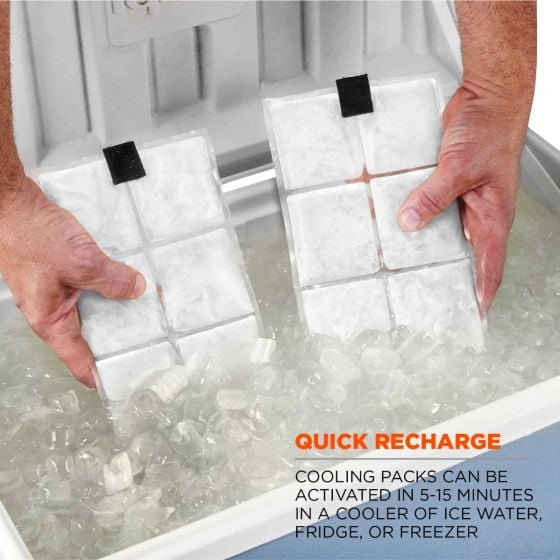 Quick Recharge Cooling Ergodyne Chill Its 6260 Lightweight Cooling Vest with 4 Ice Packs