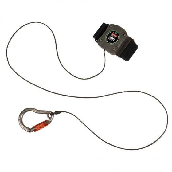 Squids® 3002 Retractable Tool Lanyard - Belt Loop + Locking Carabiner, 2lbs  / 0.9kg