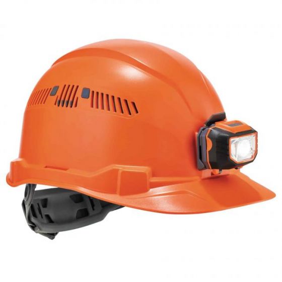 Bonnet anti-heurt double LED rechargeable Orange - Surflex