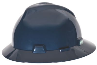 Hard Hat MSA V-Gard Full Brim Custom White Filigree Skulls