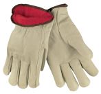 Fleece Lined Leather Drivers Gloves - 12 Pairs