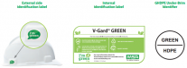 MSA V-Gard GREEN Helmet (100% Recyclable)