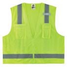 GloWear 8249Z-S Hi-Vis Surveyors Vest - Type R, Class 2, Zipper, Economy