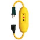 Tower Manufacturing In-line GFCI Cord Set, Single Connector, 18 Inch