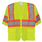 GLO-0135 - FrogWear® HV - High-Visibility Mesh Polyester Surveyors Safety Vest