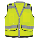 GLO-059 - Frogwear® HV - Lightweight High-Visibility Yellow/Green Mesh Surveyors Safety Vest