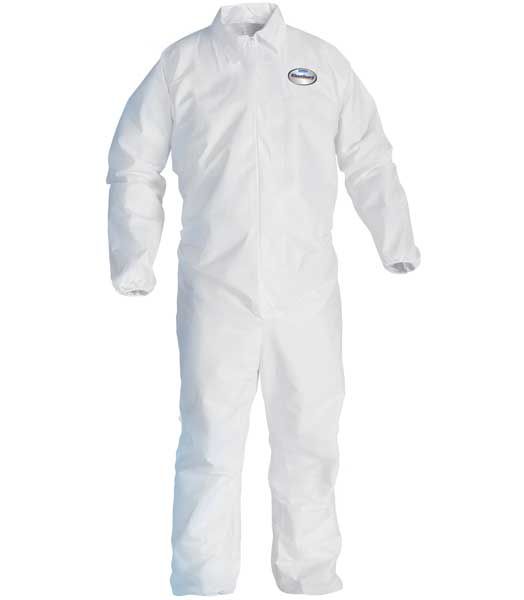 White Bootie and Hood Tyvek Coverall Suit 175 SXM Disposable Protective Coverall Suit with Elastic Wrist
