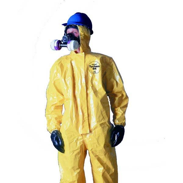 DuPont Tychem SL Hood Elastic Wrists & Ankles Coveralls Each 