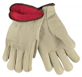 10 pairs of Driver Gloves Fleece Lined Leather Lorry Drivers Work Gloves Premium 