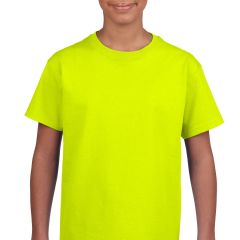 Gildan 2000B High Visibility Youth Short Sleeve T-Shirt - Safety Green