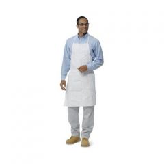 DuPont One Size Fits All ProShield® Bib Apron w/ Tie Closure - 100 Pack