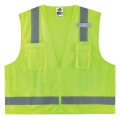 GloWear 8249Z-S Hi-Vis Surveyors Vest - Type R, Class 2, Zipper, Economy