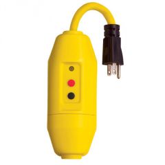 Tower Manufacturing User Attachable In-line GFCI, Yellow
