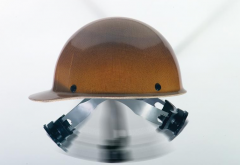 MSA 10019548 V-Gard Full Brim Silver Hard Hat - Each - View #4