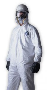 Tyvek Coveralls with Zipper, Hood and Elastic Wrists and Ankles - 25 Pack
