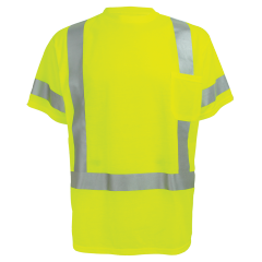 GLO-018 - FrogWear® HV - High-Visibility Self Wicking Polyester Short Sleeved Shirt
