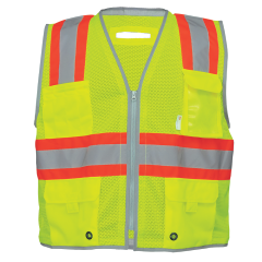GLO-067 - FrogWear® HV - High-Visibility Mesh Polyester Surveyors Safety Vest