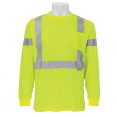 Glo 008LS Frogwear Ansi Class 3 Self Wicking Polyester Long Sleeve Shirt