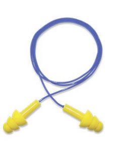 HP-S2 Corded Reusable Silicone Earplugs Nrr 23dB- 100 Pairs/Box