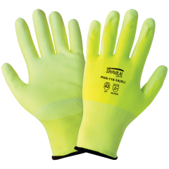 PUG-118 - Samurai Glove - High-Visibility PU Coated Cut Resistant Gloves