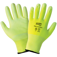 PUG-118 - Samurai Glove® - High-Visibility PU Coated Cut Resistant Gloves (1Dozen)
