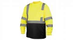 Pyramex RLTS31B Type R Class 3 Hi-Vis Lime Shirt